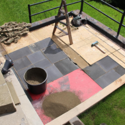 Terrasse en Béton Balayé : Finition Brossée pour un Effet Moderne et Épuré Fontainebleau